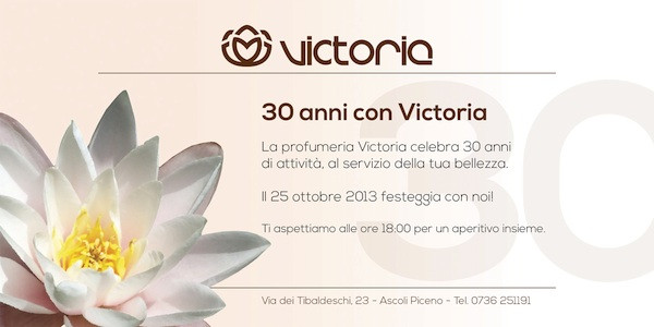 VICTORIA CONCEPT COMPIE 30 ANNI!